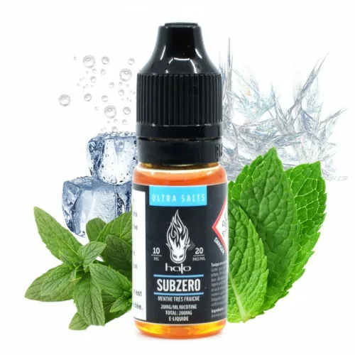 Subzero Sels de nicotine 10 ml - Halo Subzero Sels de nicotine 10 ml - Halo