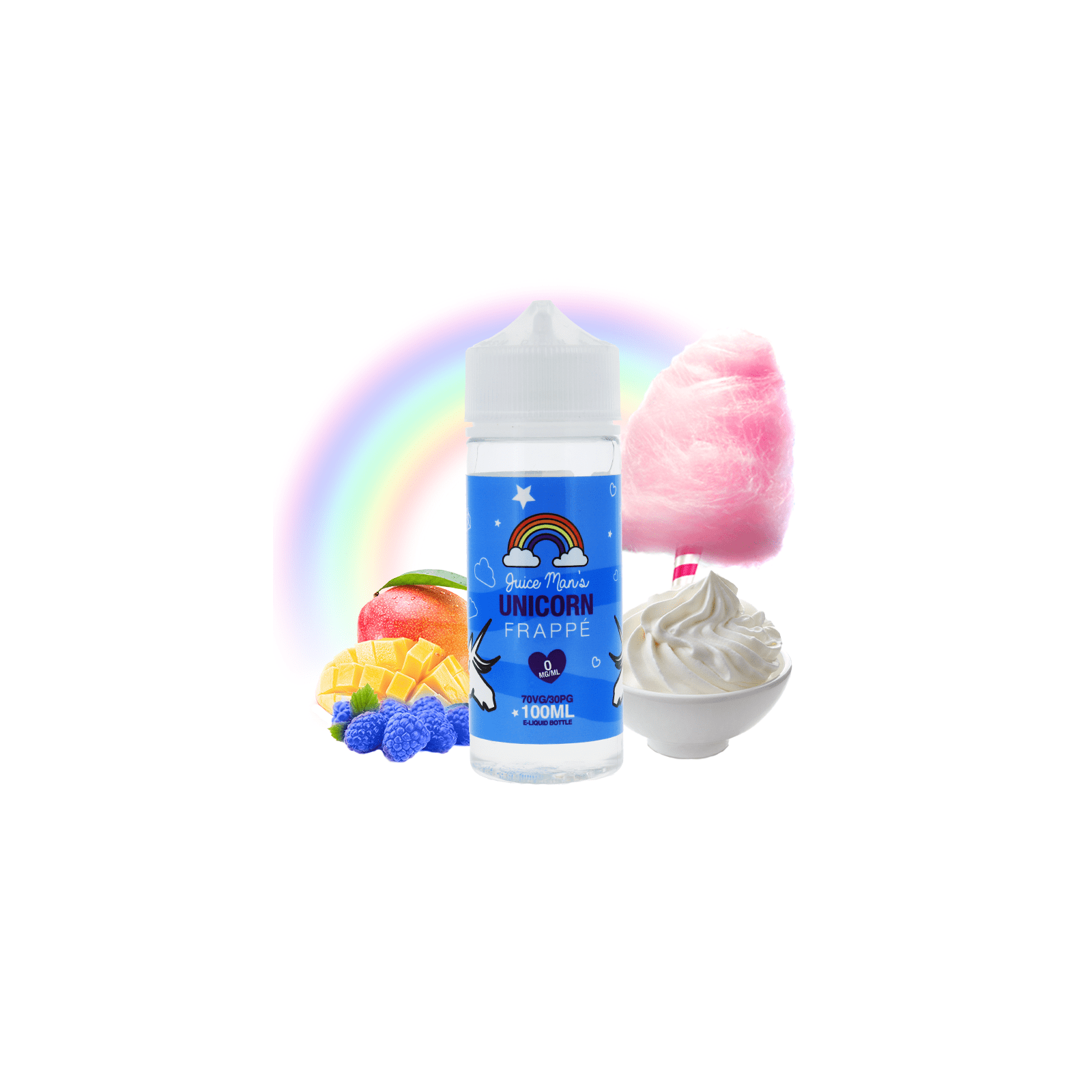 elfbar nachfüll pod läuft aus Unicorn Frappe On Ice by Juice Man 100ml main image 0