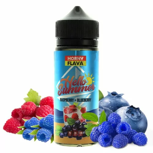 Hello Summer Raspberry Blueberry 100ml - Horny Flava