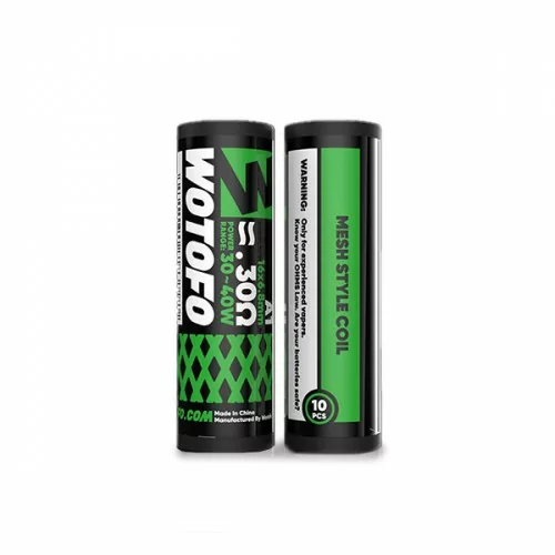 Mesh style Coil A1 0.3Ω x10 - Wotofo Mesh style Coil A1 0.3Ω x10 - Wotofo