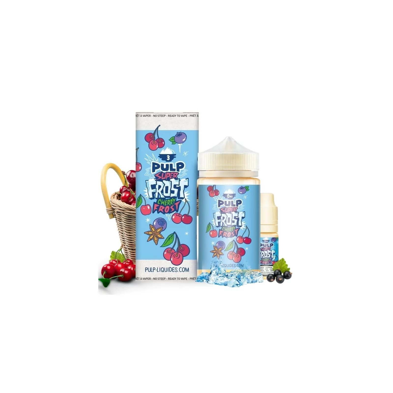 Cherry Frost Super Frost 200ml (Pack liquide et boosters) - Pulp