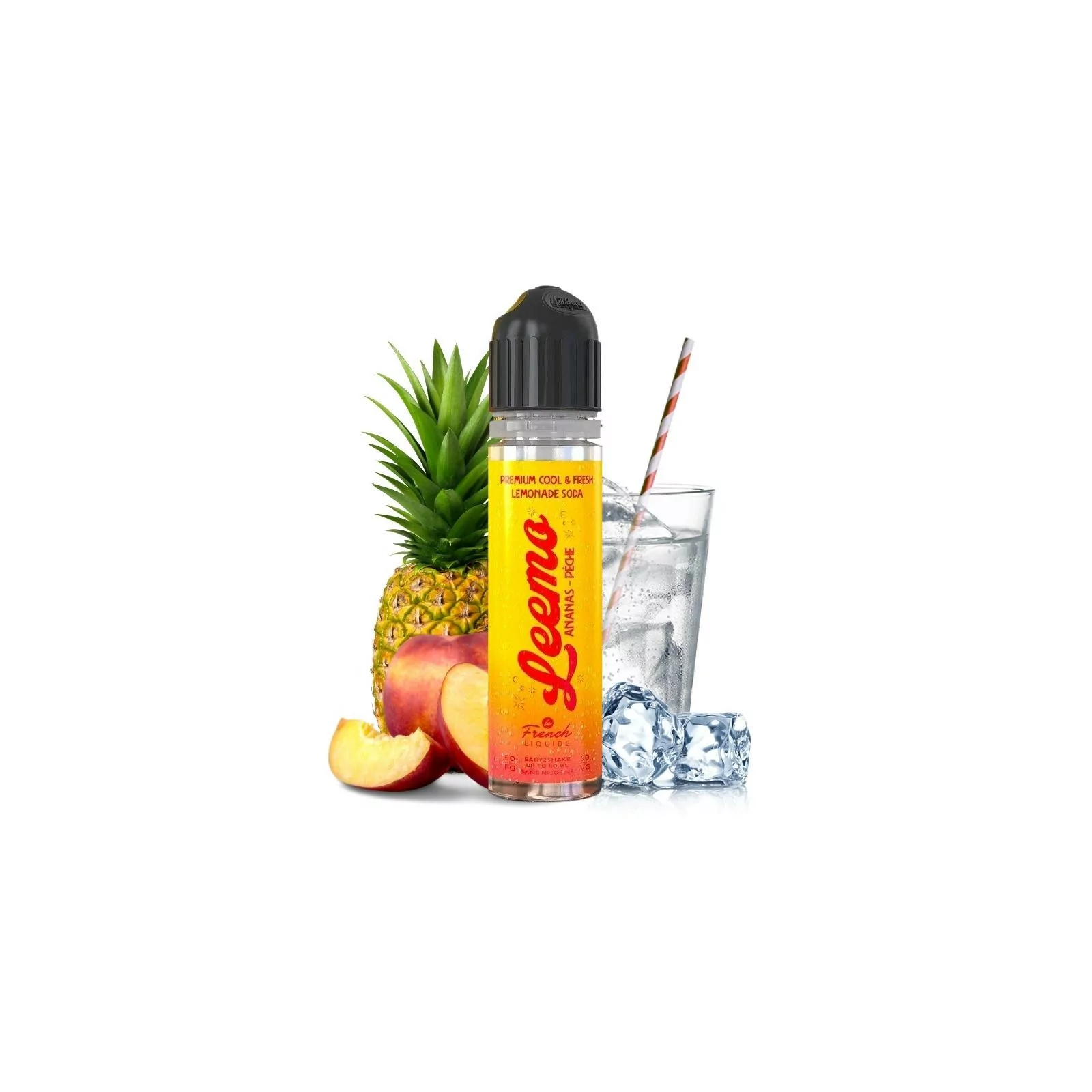 Kit Easy2Shake Ananas Pêche 50 ml - Leemo