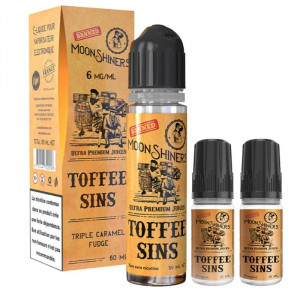 Toffee Sins 60 ml (Pack liquide et booster) - Moon Shiners