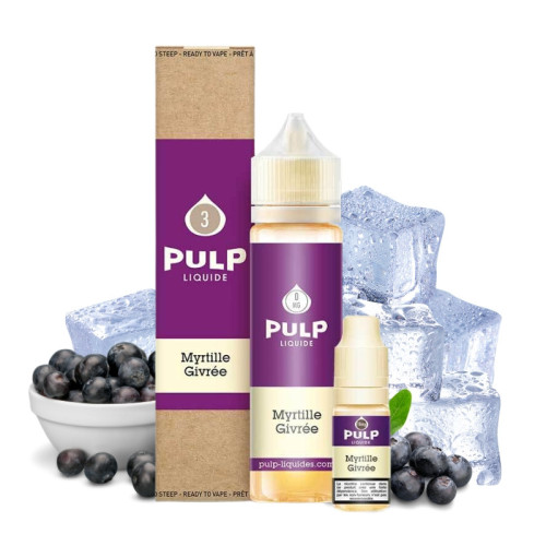 E-liquide Myrtille Givrée 60 ml (Pack e-liquide + booster) Pulp
