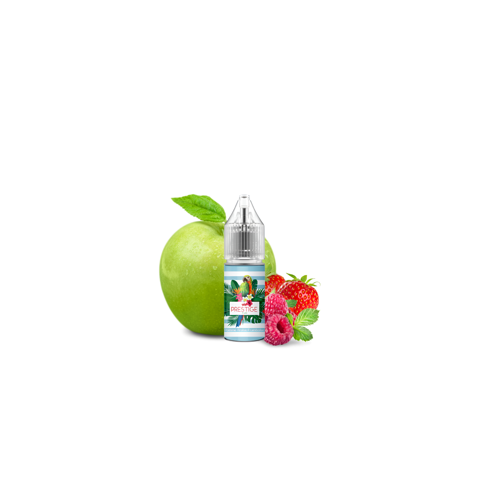 E-liquide Pomme Fraise Framboise 10 ml Nic Salt Prestige Fruits