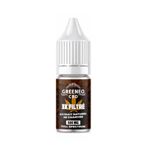 E-liquide CBD 3X filtré 10 ml - Greeneo | Le Petit Fumeur